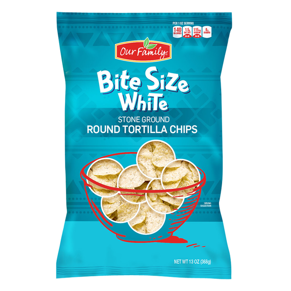 Our Family Bite Size Round Tortilla Chips 12oz