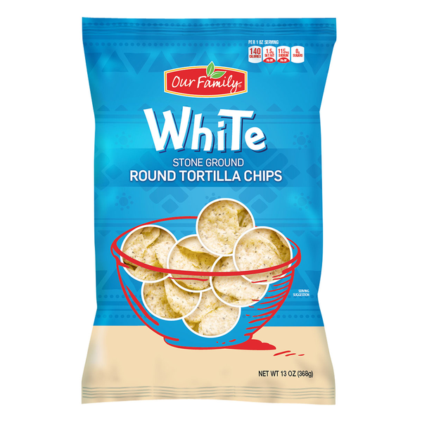 Our Family White Round Tortilla Chips 12oz