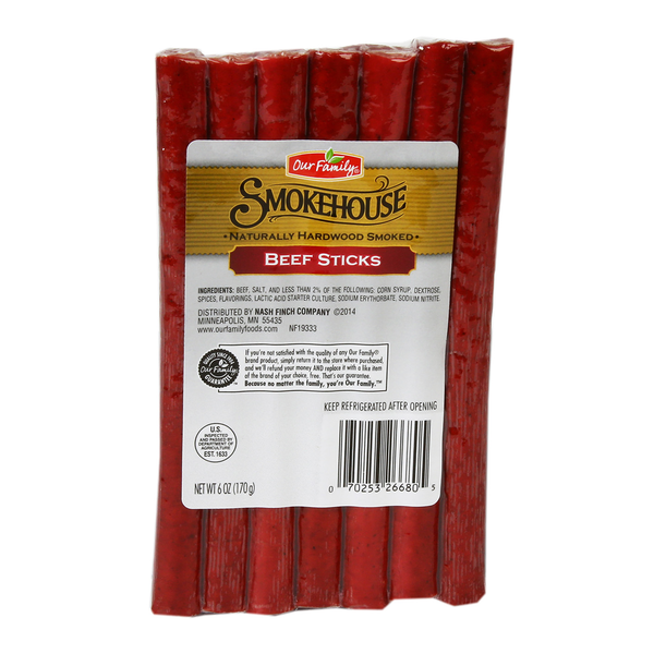 Our Family Beef Sticks 6 oz