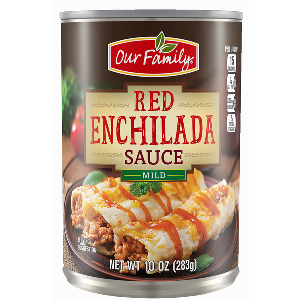 *Our Family Mild Red Enchilada Sauce 10oz