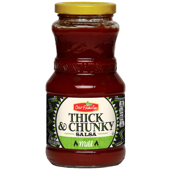 Our Family Thick & Chunky Mild Salsa 16oz