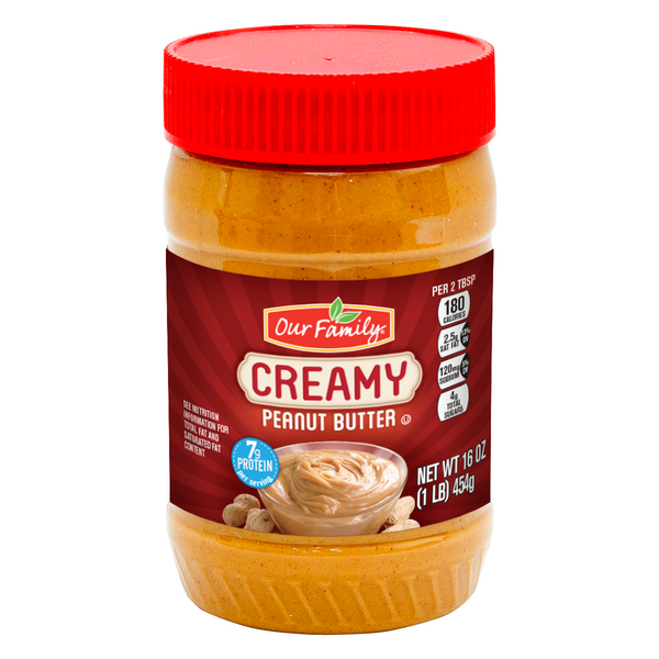 Our Family Creamy Peanut Butter 16oz