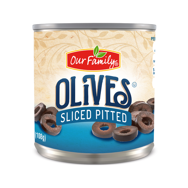 Our Family Sliced Pitted Black Olives 3.8oz