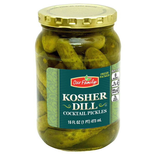 Our Family Kosher Dill Cocktail Pickles 16oz