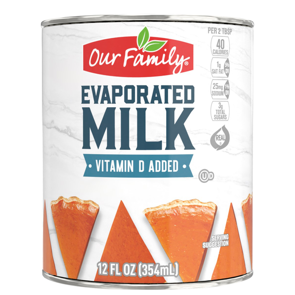 Our Family Evaporated Milk 12oz