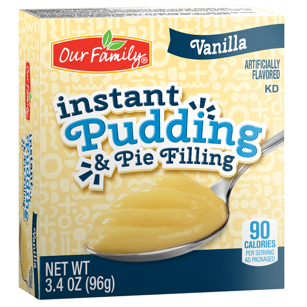 Our Family Vanilla Instant Pudding & Pie Filling 3.4oz