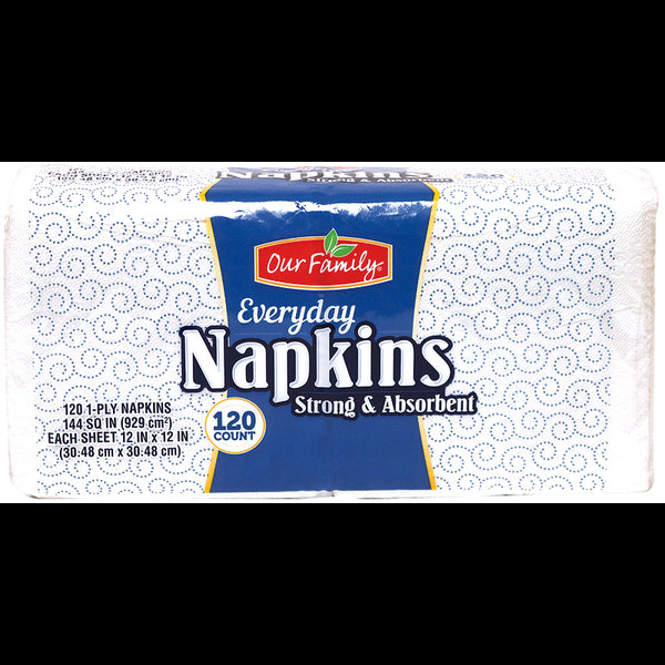 Our Family Everyday Napkins 120ct