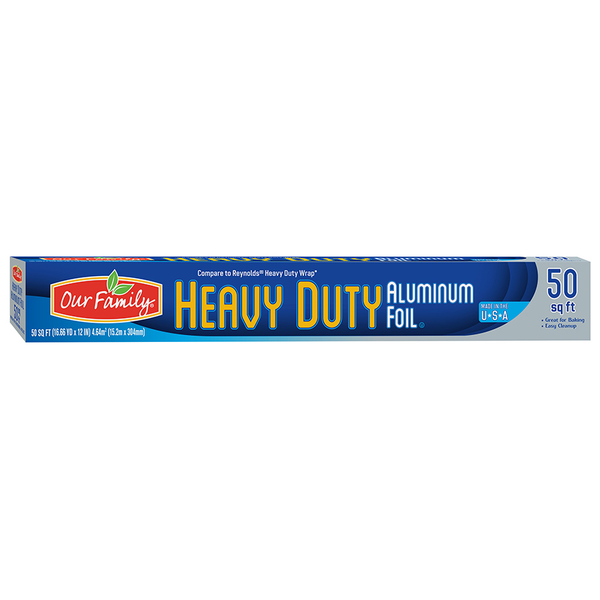 Our Family Heavy Duty Aluminum Foil 37.5 sq ft