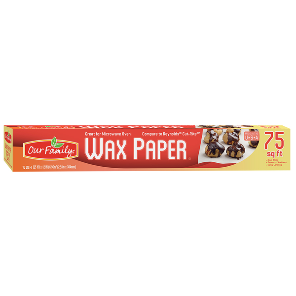 Our Family Wax Paper 75sq ft