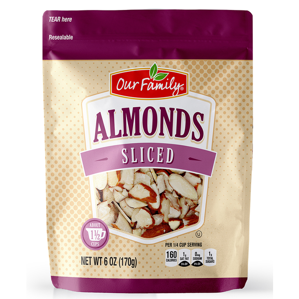 Our Family Almonds Sliced 6oz