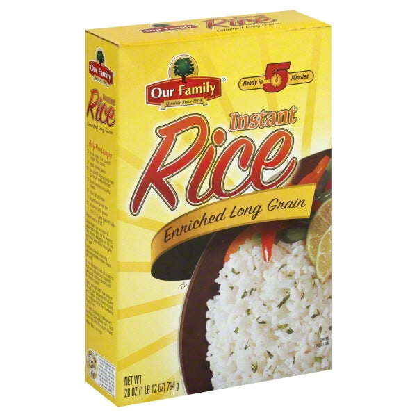 Our Family Instant White Rice 28oz