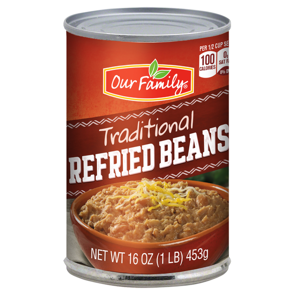 Our Family Traditional Refried Beans 16oz