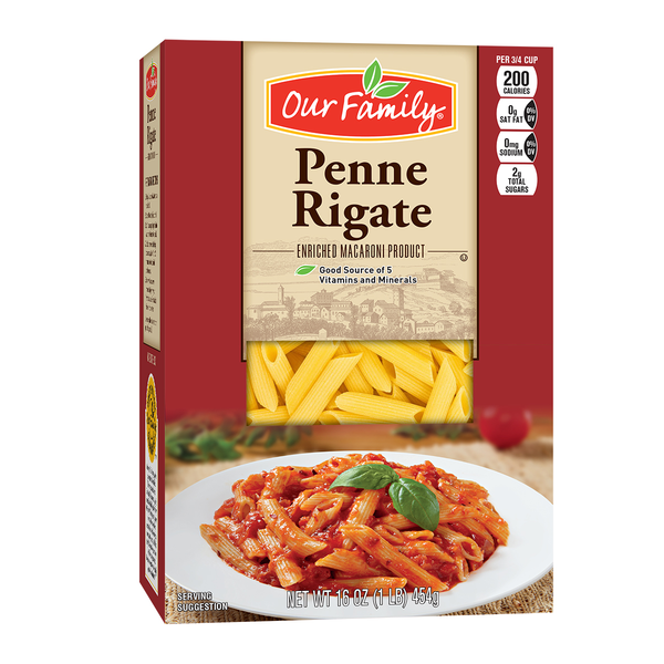 Our Family Pasta Penne Rigate 16 oz