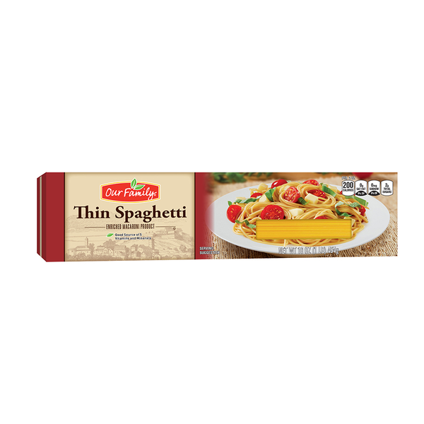 Our Family Thin Spaghetti Pasta 16oz