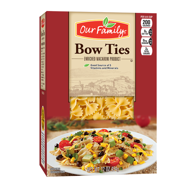 Our Family Bow Ties Enriched Macaroni Product 12oz