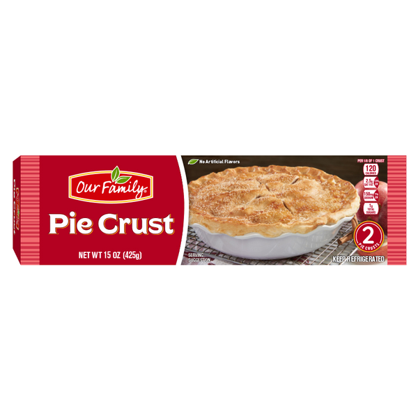 Our Family 9" Refrigerated Pie Crusts 2ct