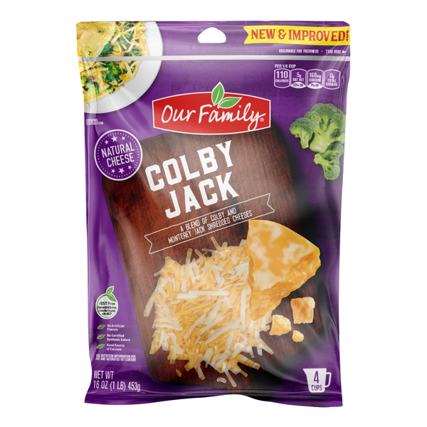 Our Family Colby Jack Shredded Cheese 16oz