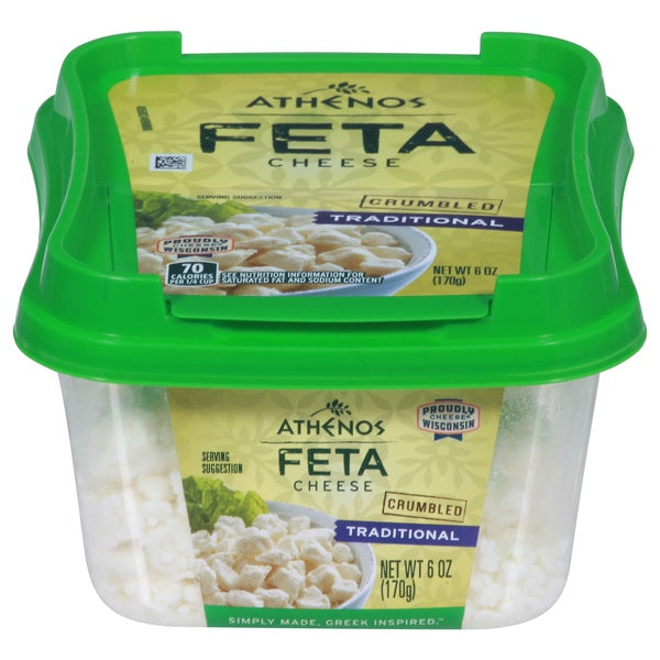 Athenos Traditional Crumbled Feta Cheese 6oz