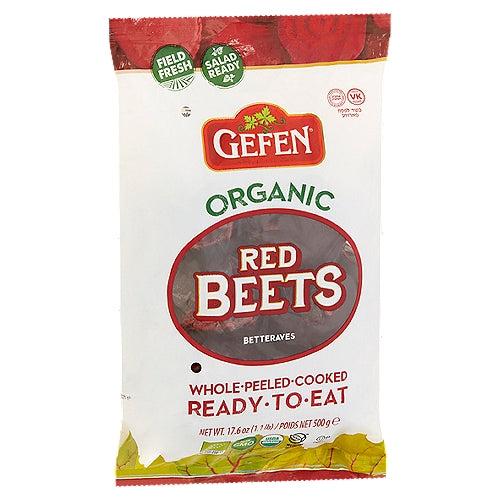 Gefen Organic Whole Peeled Cooked Red Beets 17.6oz