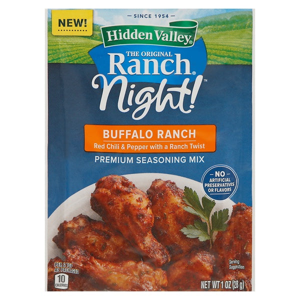 Hidden Valley Ranch Night Buffalo Ranch Seasoning Mix 1oz