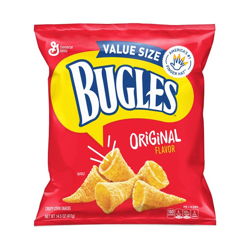 Bugles Family Size Orignal Corn Snacks 14.5oz