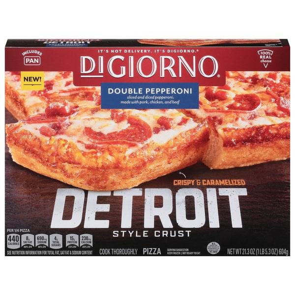 Digiorno Double Pepperoni Detroit Style Crust Pizza 21.3oz