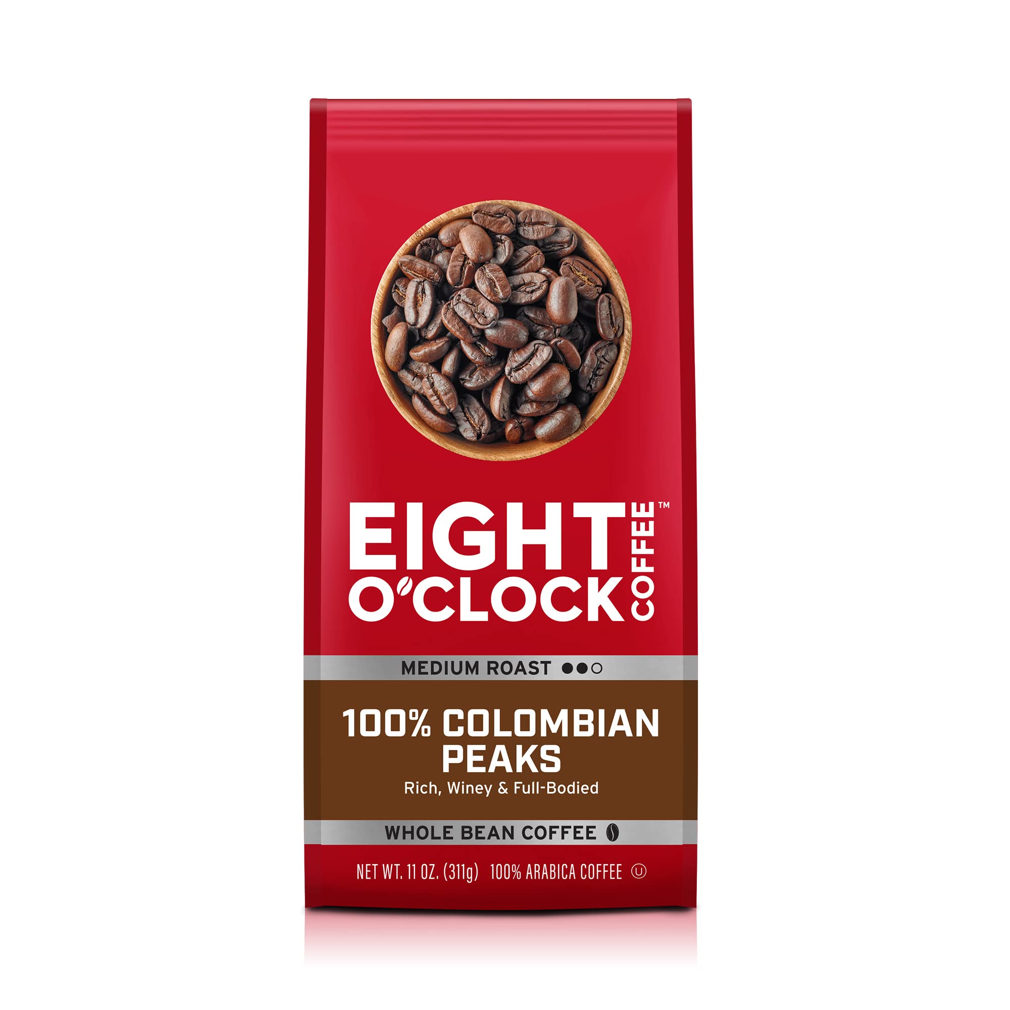 Eight O'clock 100% Columbian Whole Bean Coffee 20oz