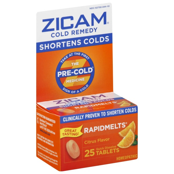 Zicam Cold Remedy Citrus Flavor Quick Dissolve Tablets 25ct