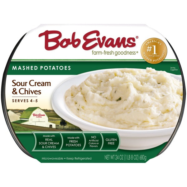 Bob Evans Sour Cream & Chives Mashed Potatoes 24oz