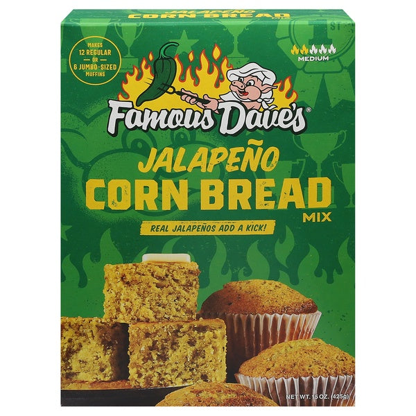 Famous Dave's Jalapeno Corn Bread Mix 15oz