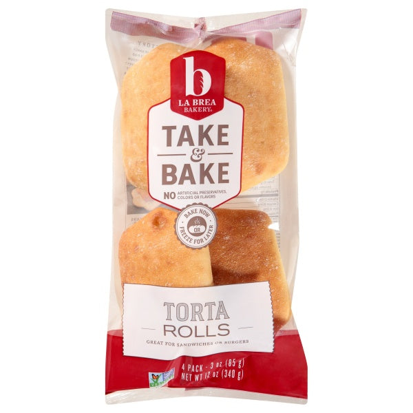 La Brea Bakery Take & Bake Torta Rolls 4pk