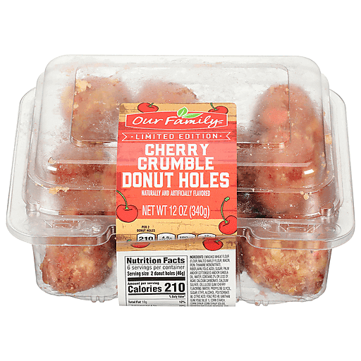 Our Family Cherry Crumble Donut Holes 12oz