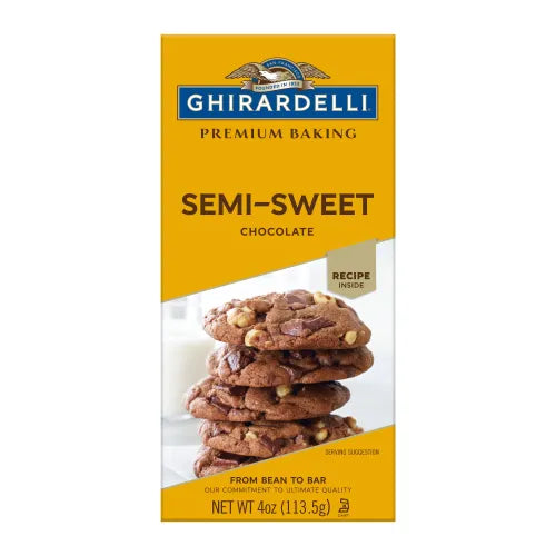 Ghirardelli Premium Chocolate Semi Sweet Baking Bar 4 oz