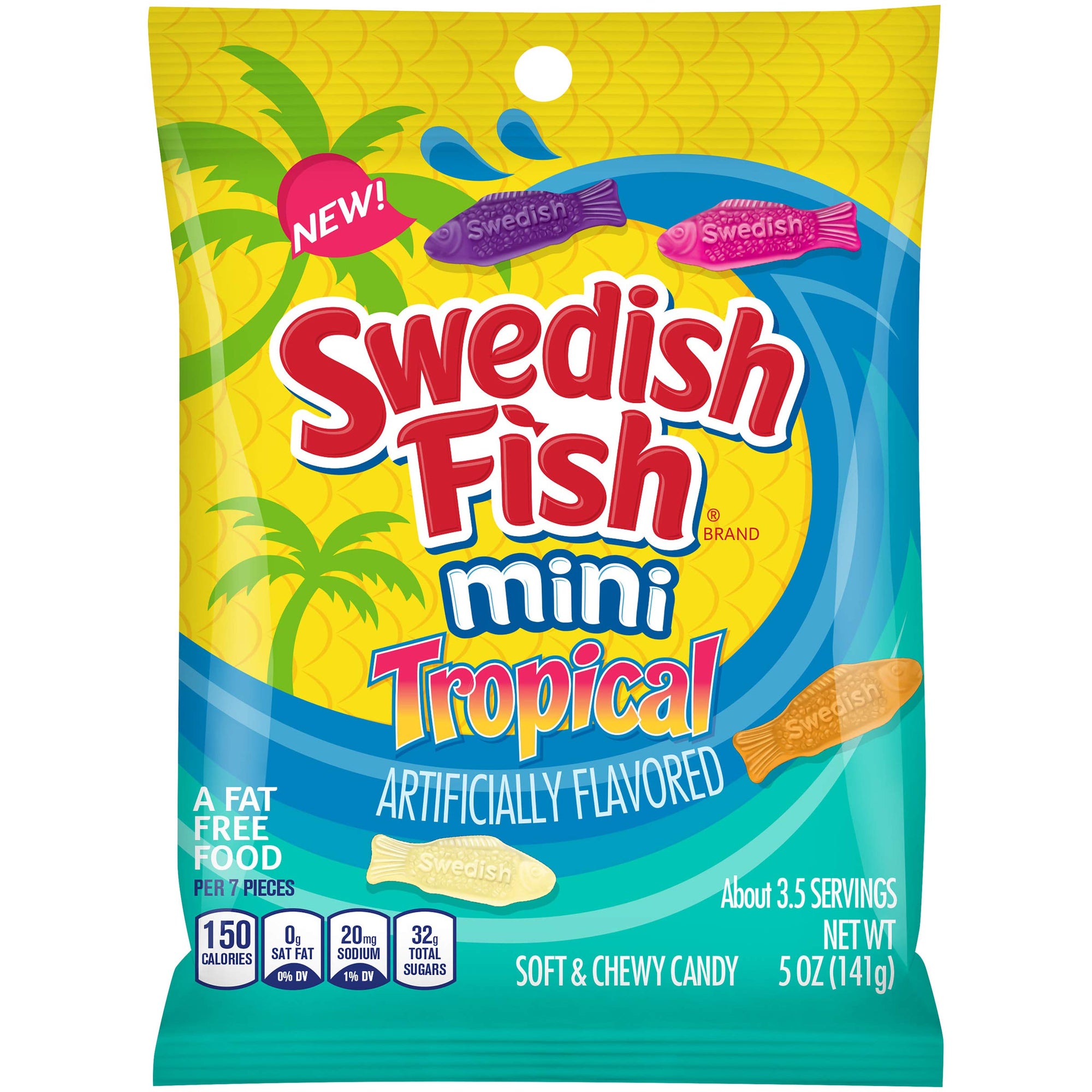 Swedish Fish Mini Tropical Candy 8oz