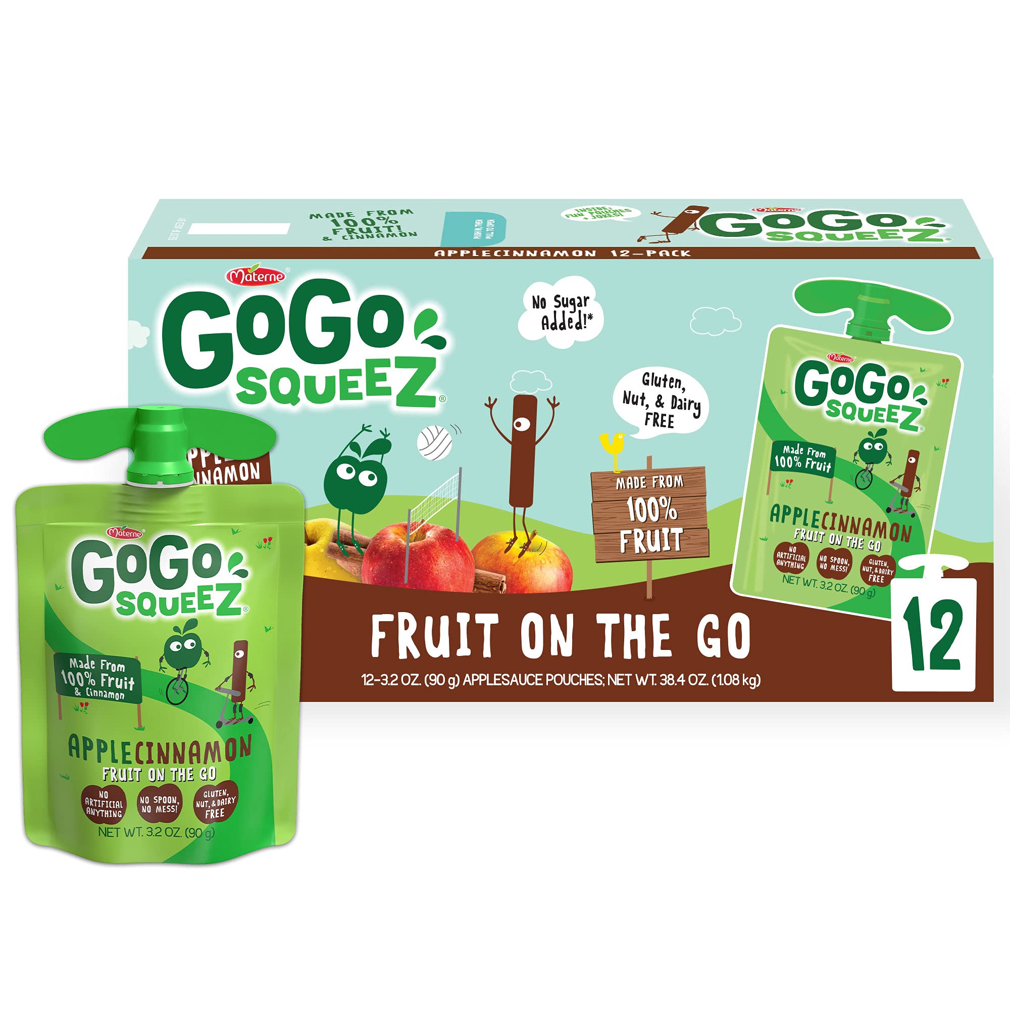 Gogo SqueeZ Apple Cinnamon Applesauce 12pk