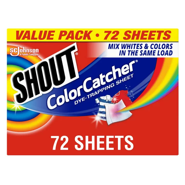 Shout Color Catcher Dye-trapping Sheets 72ct