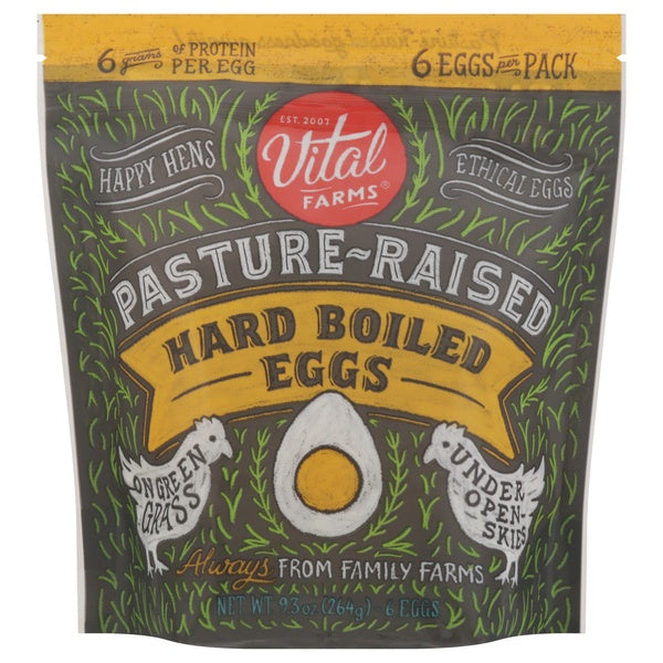 Vital Farms Hard Boiled Eggs 6ct