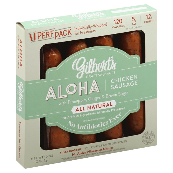 Gilbert's Aloha Chicken Sausage 10oz