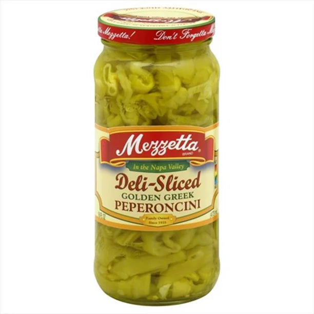 Mezzetta Deli-sliced Golden Greek Pepperoncini 16oz