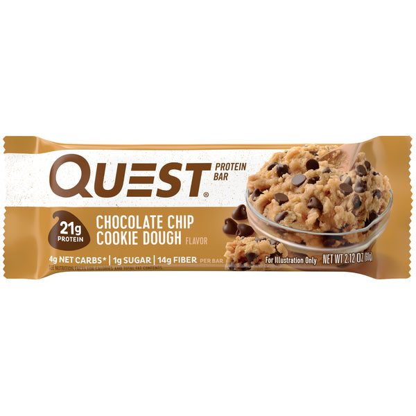 Quest Chocolate Chip Cookie Dough Protein Bar 2.12oz