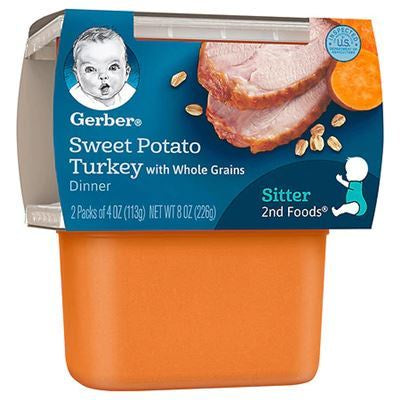 Gerber Sweet Potato Turkey Dinner 2ct 4oz