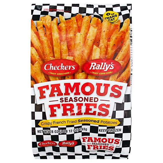 Checkers Rally's Famous Crispy Seasoned Fries 28oz