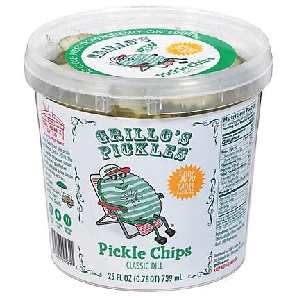 Grillos Classic Dill Pickle Chips 25fl oz