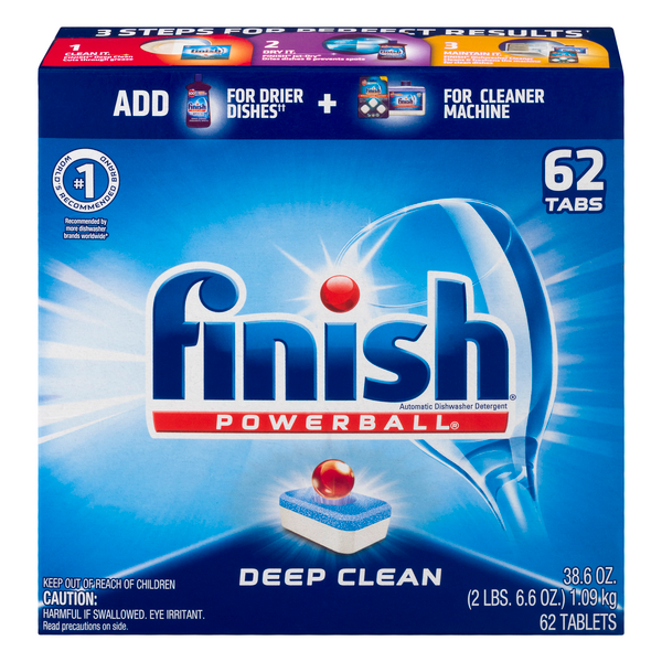 Finish Powerball Diswasher Detergent Tablets 62ct