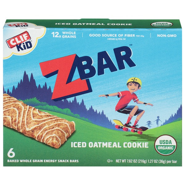 Clif Kid ZBar Iced Oatmeal Cookie 6ct