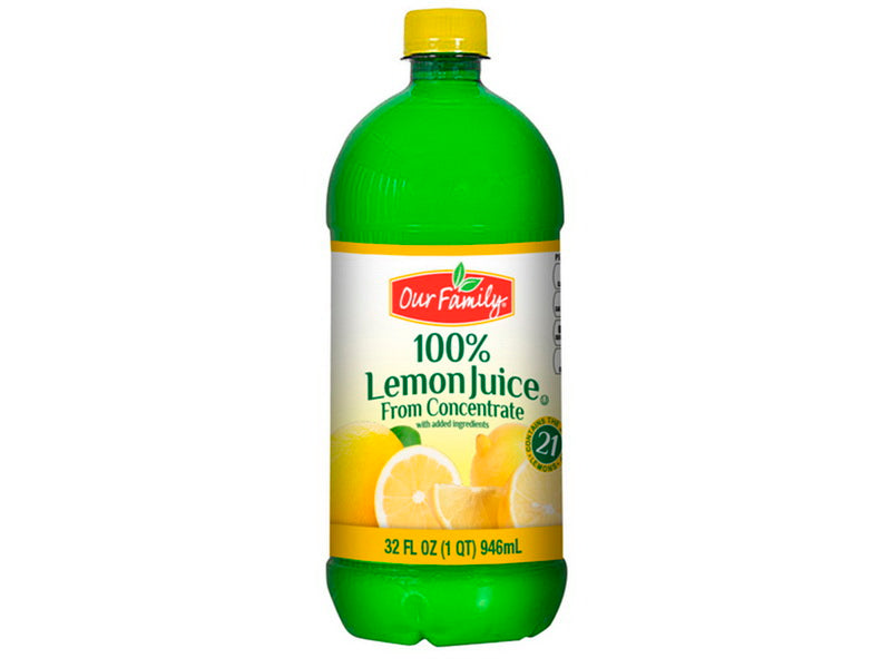 Our Family Lemon Juice From Concentrate 32oz