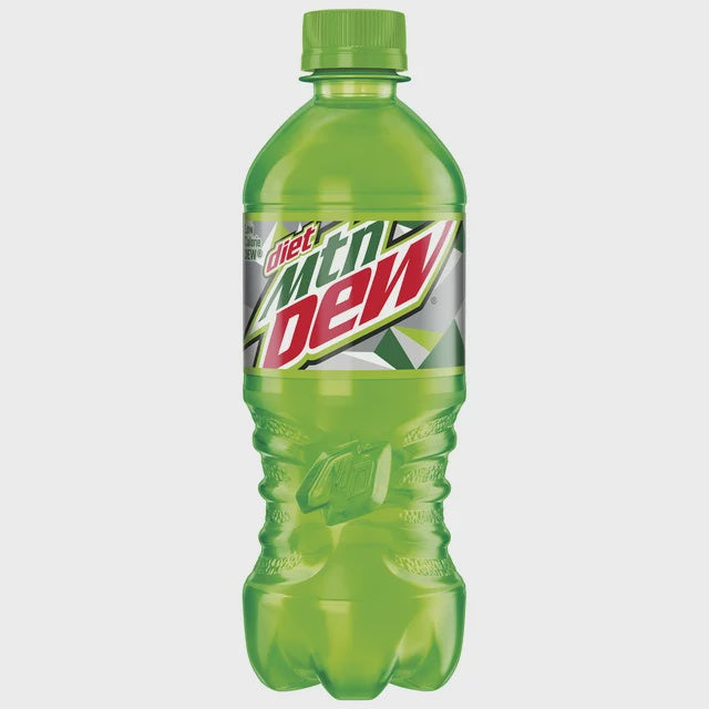 Diet Mountain Dew 20oz Bottle, Case of 24