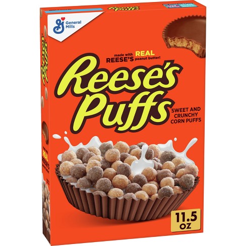 General Mills Reese's Puffs Sweet & Crunchy Corn Puffs Cereal 11.5oz