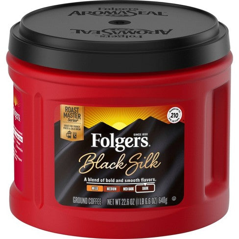 Folgers Black Silk Roast Coffee 22.6oz