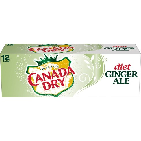 Canada Dry Zero Sugar Ginger Ale Cans 12fl oz x 12